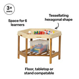 MTA Spaces - Hex Tray - Sand - 80x89x7cm - Modern Teaching Aids NZ