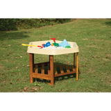 MTA Spaces - Hex Tray & Wooden Stand - Sand - Modern Teaching Aids NZ