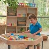 MTA Spaces - Hex Tray & Stand - Sand - Modern Teaching Aids NZ