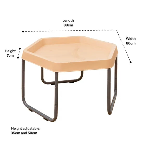MTA Spaces - Hex Tray & Stand - Sand - Modern Teaching Aids NZ