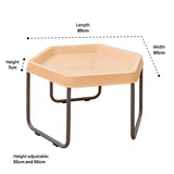 MTA Spaces - Hex Tray & Stand - Sand - Modern Teaching Aids NZ