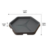 MTA Spaces - Hex Tray - Charcoal - Modern Teaching Aids NZ