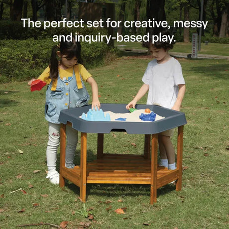 MTA Spaces - Hex Tray & Stand - Charcoal - Modern Teaching Aids NZ