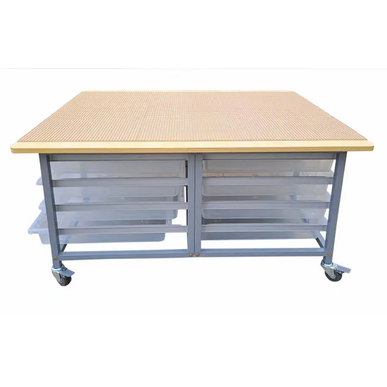 Ergerite Brick Construction Table with Trays