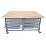 Ergerite Brick Construction Table with Trays