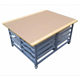 Ergerite Brick Construction Table with Trays