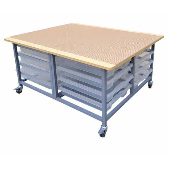 Ergerite Brick Construction Table with Trays