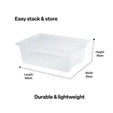 Medium Tote Tray Clear - Modern Teaching Aids NZ