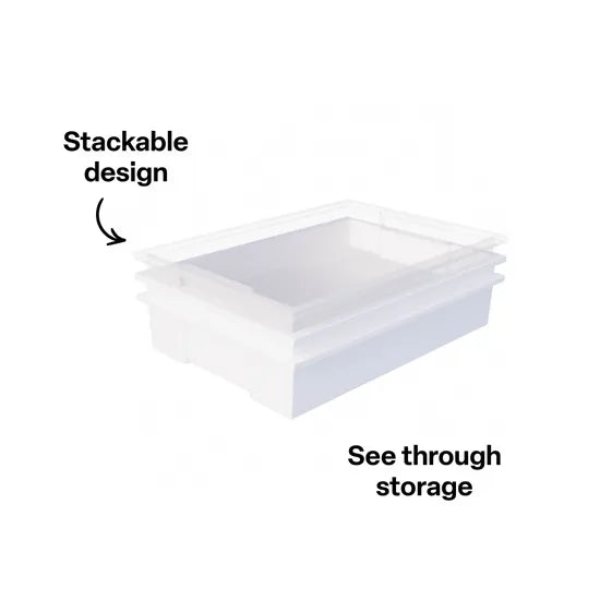 Small Tote Tray - Clear - Modern Teaching Aids NZ