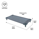 MTA Spaces - Slimline Stacking Bed - Grey - 133 x 59 cm - Modern Teaching Aids NZ