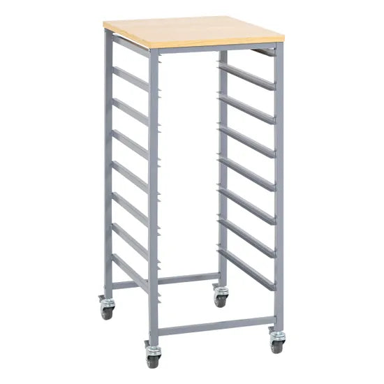 Single Tote Tray Trolley Frame - Modern Teaching Aids NZ