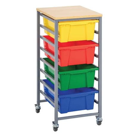 Single Tote Tray Trolley Kit (Primary) - Modern Teaching Aids NZ