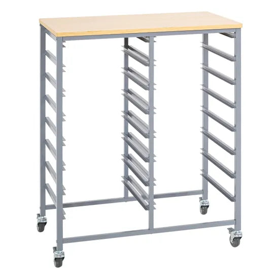 Double Tote Tray Trolley Frame - Modern Teaching Aids NZ