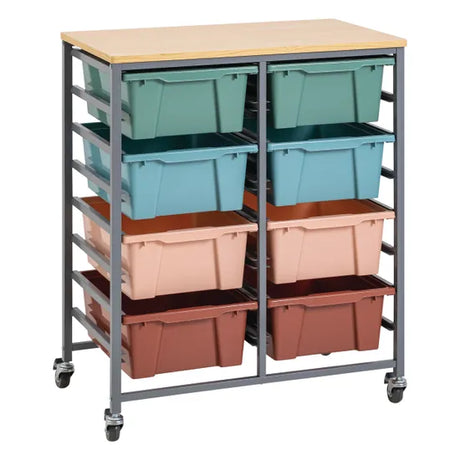 Double Tote Tray Trolley Kit (Clrs of Aus 1) - Modern Teaching Aids NZ