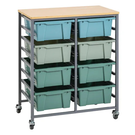 Double Tote Tray Trolley Kit (Clrs of Aus 2) - Modern Teaching Aids NZ