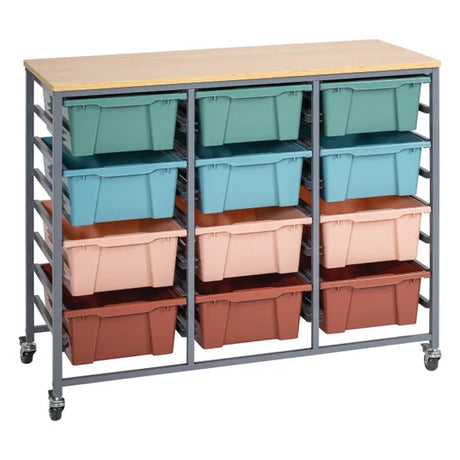 Triple Tote Tray Trolley Kit (Clrs of Aus 1) - Modern Teaching Aids NZ