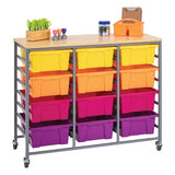 Triple Tote Tray Trolley Kit (Sunrise) - Modern Teaching Aids NZ
