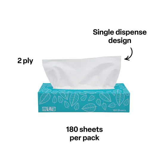 Facial Tissues 2Ply 180'S - Pack of 24 - Modern Teaching Aids NZ