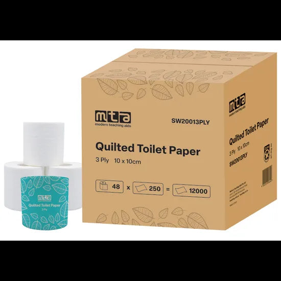 Toilet Tissue 3PLY 250 Sheets Pack 48 - Modern Teaching Aids NZ