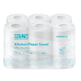 Paper Kitchen Towel 2 Ply 6 Rolls x 60 Sheets each - Modern Teaching Aids NZ