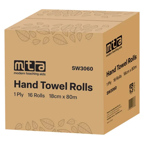 Premium Large Paper Towel Roll 80M Pack of 16 - Modern Teaching Aids NZ
