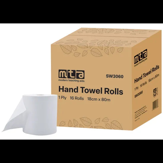 Premium Large Paper Towel Roll 80M Pack of 16 - Modern Teaching Aids NZ