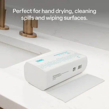 Paper Hand Towel 23 x 23 cm 2Ply 200 Sheets- Pack of 12 - Modern Teaching Aids NZ