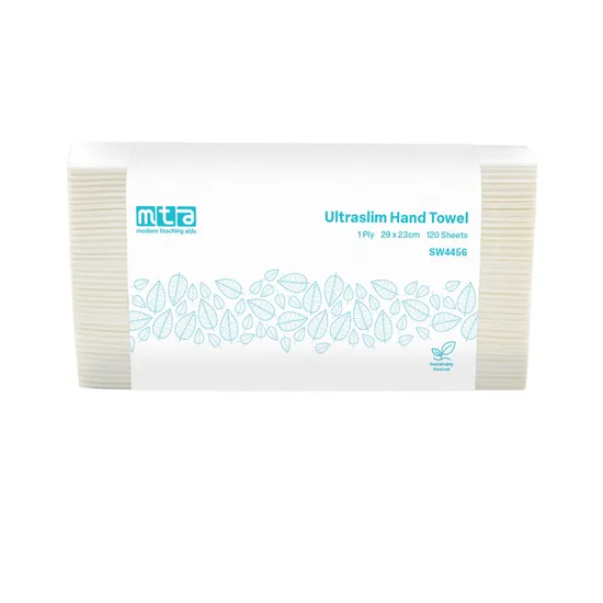 Ultraslim Hand Towel 1Ply 120's - Pack of 20 - Modern Teaching Aids NZ