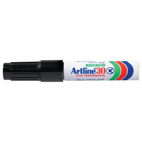 Artline 30 Permanent Markers Black - Pack of 12 - Modern Teaching Aids NZ