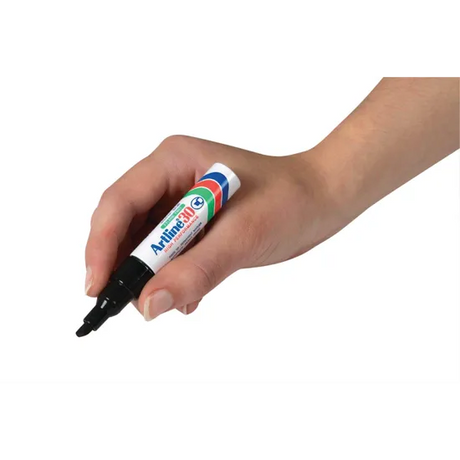 Artline 30 Permanent Markers Black - Pack of 12 - Modern Teaching Aids NZ