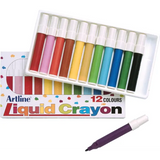Artline Liquid Crayon Markers - Pack of 12 - Modern Teaching Aids NZ