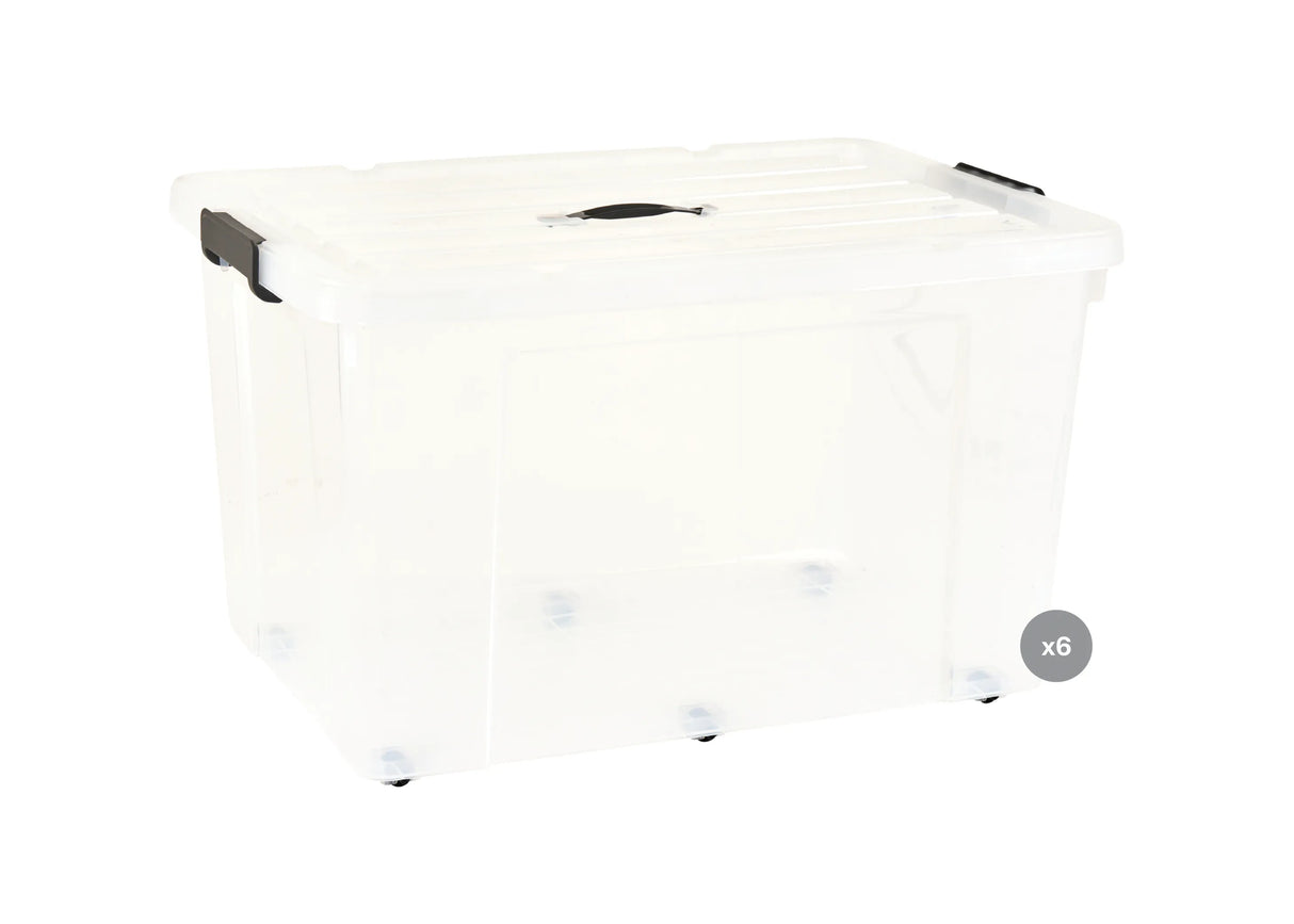 Plastic Storage Tub 140 L Pack of 6