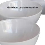 Melamine Bowls - White - 11.5 x 6cm - Set of 12 - Modern Teaching Aids NZ