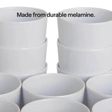 Melamine White Cups - 9cm - Set of 12 - Modern Teaching Aids NZ