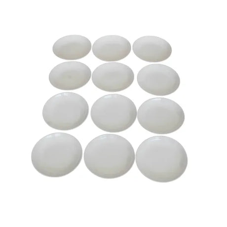 Melamine Plates - White - 20cm - Set of 12 - Modern Teaching Aids NZ