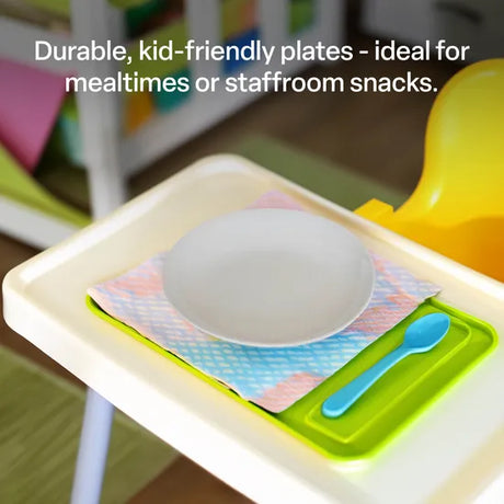 Melamine Plates - White - 20cm - Set of 12 - Modern Teaching Aids NZ