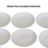 Melamine Plates - White - 20cm - Set of 12 - Modern Teaching Aids NZ