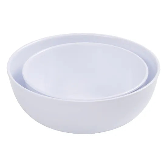 White Melamine Serving Bowls - Set of 2 - Modern Teaching Aids NZ