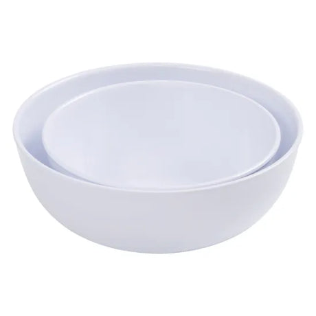 White Melamine Serving Bowls - Set of 2 - Modern Teaching Aids NZ