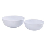 White Melamine Serving Bowls - Set of 2 - Modern Teaching Aids NZ