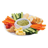 White Melamine Dip Serving Platter - Modern Teaching Aids NZ