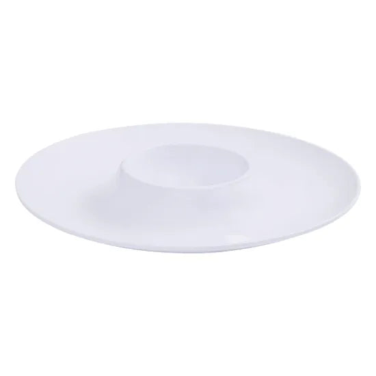 White Melamine Dip Serving Platter - Modern Teaching Aids NZ