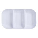 White Melamine 3 Section Platter - Modern Teaching Aids NZ