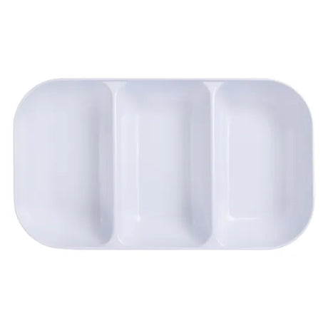 White Melamine 3 Section Platter - Modern Teaching Aids NZ