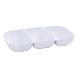 White Melamine 3 Section Platter - Modern Teaching Aids NZ