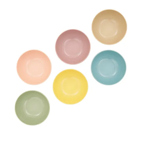 Pastel Melamine Bowls - Pack of 6