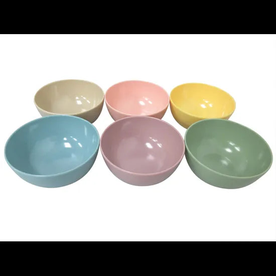 Pastel Melamine Bowls - Pack of 6 - Modern Teaching Aids NZ