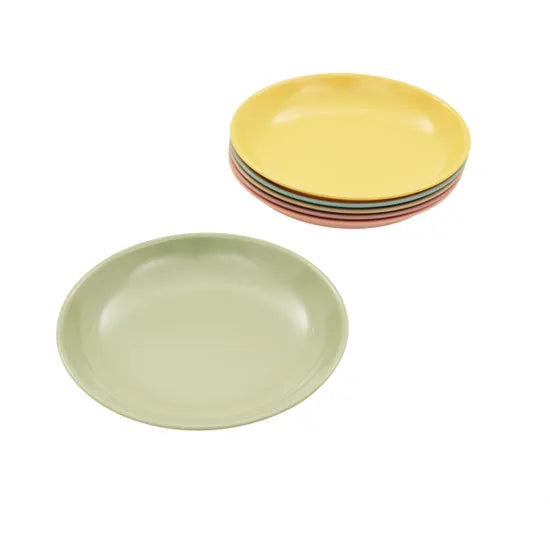 Pastel Melamine Plates - Pack of 6 - Modern Teaching Aids NZ