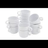 Melamine Stacking Mugs - White - 7cm - Set of 12 - Modern Teaching Aids NZ