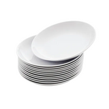 Melamine Plates - White - 25cm - Set of 12 - Modern Teaching Aids NZ